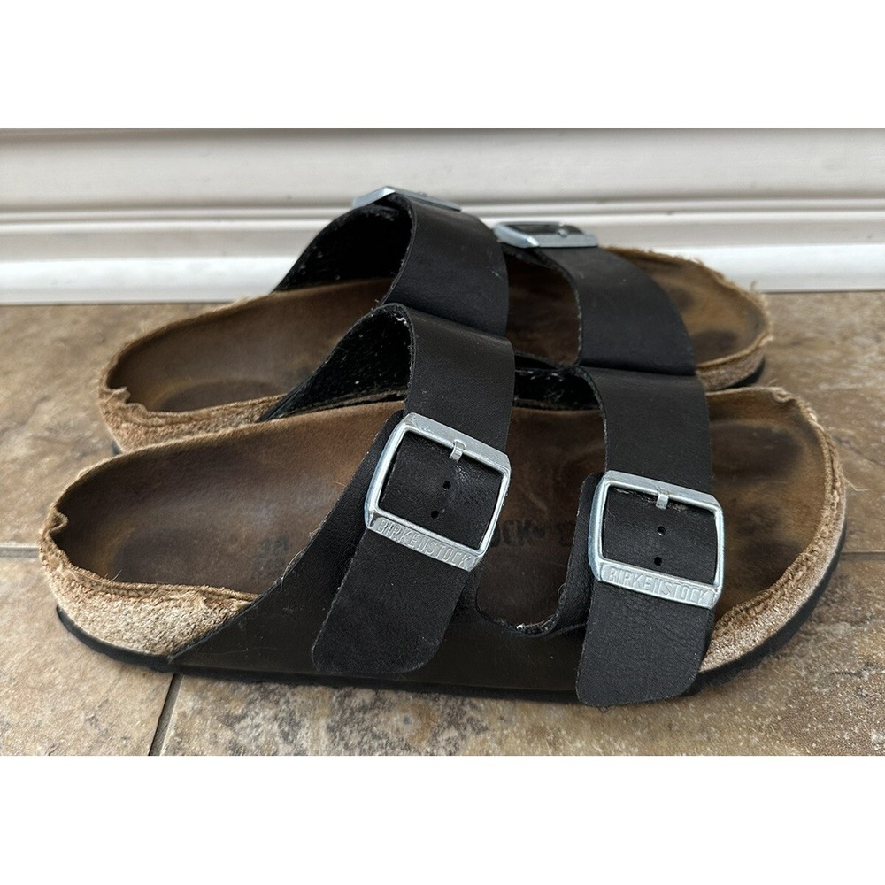 Birkenstock Arizona Narrow Fit Birko Flor BLACK US Men'sWomen's 8 - EU 38